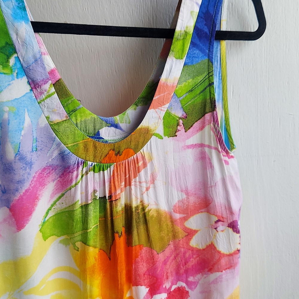 Jams World Multicolor Floral Patterned Sleeveless Dress - Picture 14 of 15